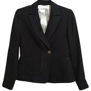 T Tahari Navy Blazer